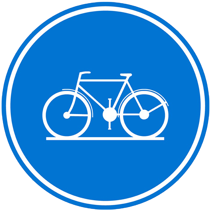 Tijdelijke wegsignalisatie verkeersbord type D7 - verplicht fietspad huren. Parkeerborden, verkeersborden en werf-en wegsignalisatie huren en laten plaatsen. Werfsignalisatie.be gegarandeerd de voordeligste en beste signalisatiepartner in België.